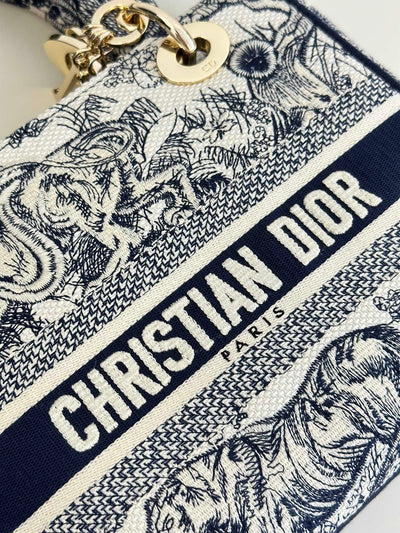 christian Di*r bag lady d-lite bag blue - image 5