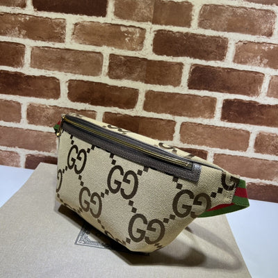 Guc*i belt bag jumbo gg canvas large brown - image 2