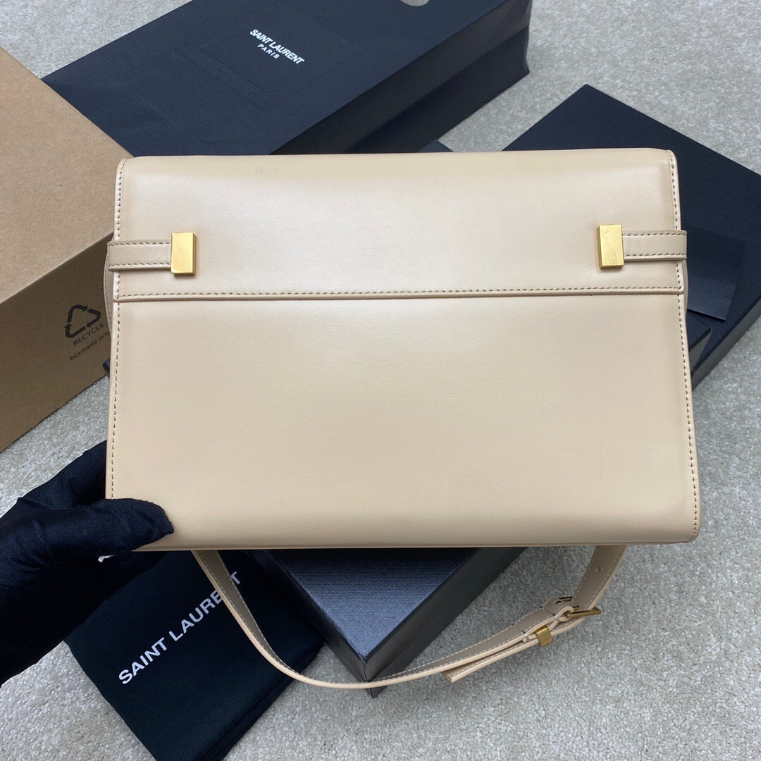 saint laurent smooth calfskin manhattan shoulder bag - image 2