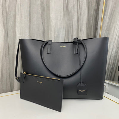 saint laurent east west grained leather tote - main image