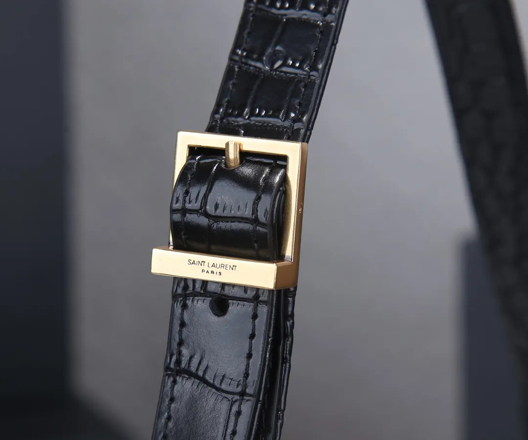 Y*L black crocodile shoulder bag - image 3