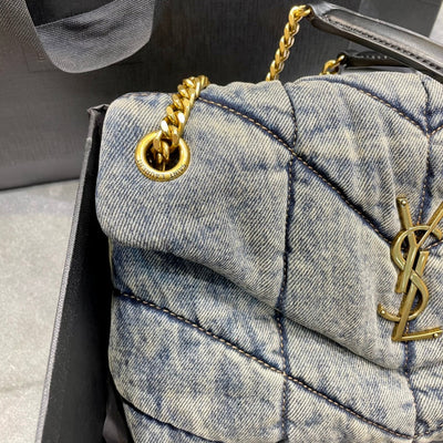 saint laurent solferino medium cotton and leather shoulder bag - image 5
