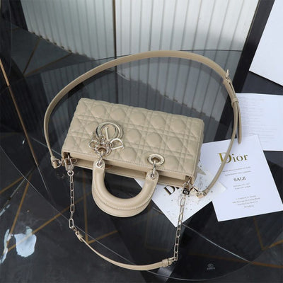 Di*r medium beige lady d-joy bag - image 4