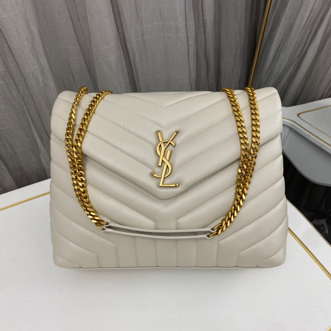 saint laurent sm loulou monogram quilted leather bag - main image