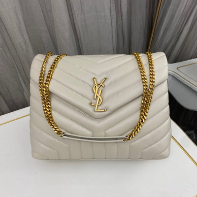 saint laurent sm loulou monogram quilted leather bag - main image