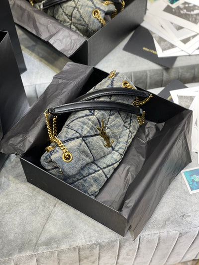 saint laurent solferino medium cotton and leather shoulder bag - image 6