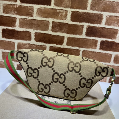 Guc*i belt bag jumbo gg canvas large brown - image 3