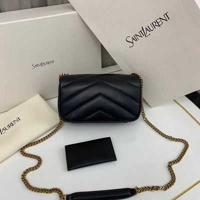 Y*L loulou medium in matelassé lambskin black - image 2