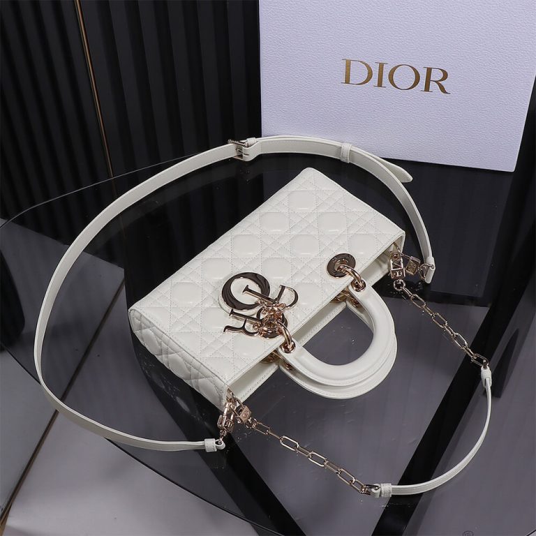 Di*r medium white lady d-joy bag - image 5