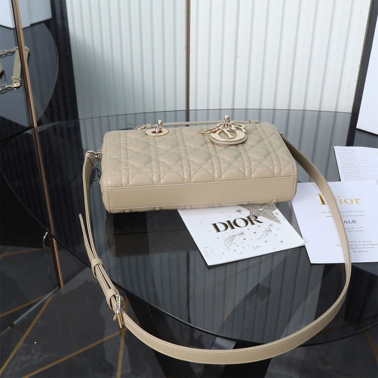 Di*r medium beige lady d-joy bag - image 5