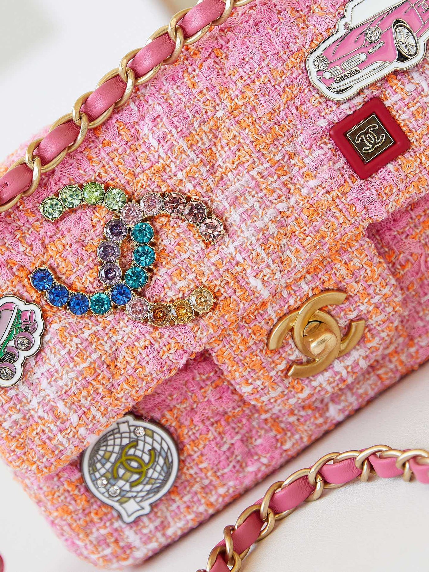Chan*l woven crossbody bag - image 3