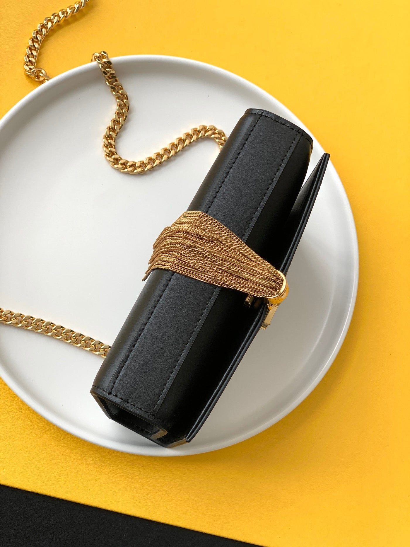 saint laurent black leather small kate tassel crossbody bag - image 3