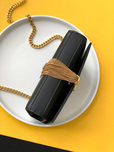saint laurent black leather small kate tassel crossbody bag - image 3