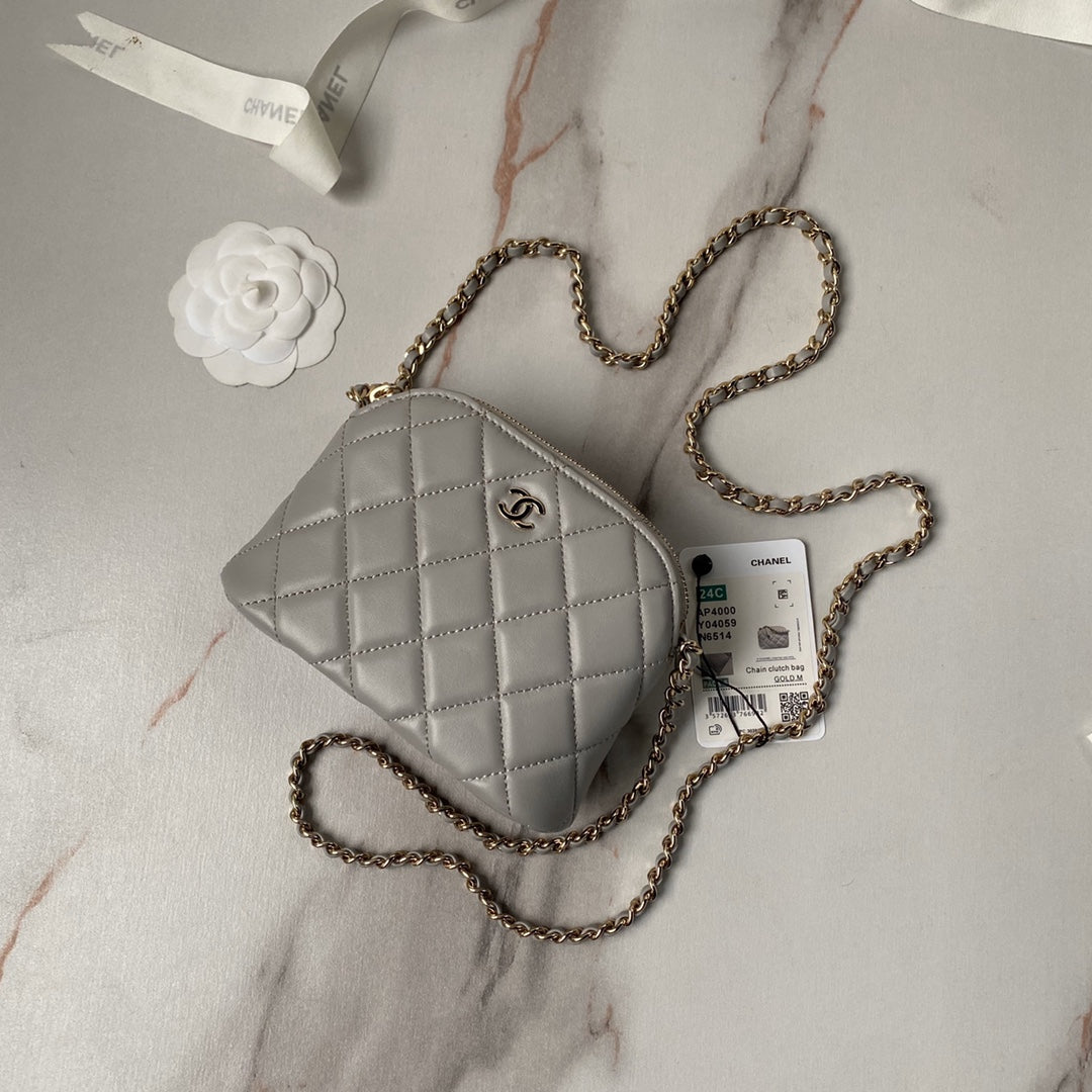 Chan*l black leather makeup bags - image 4