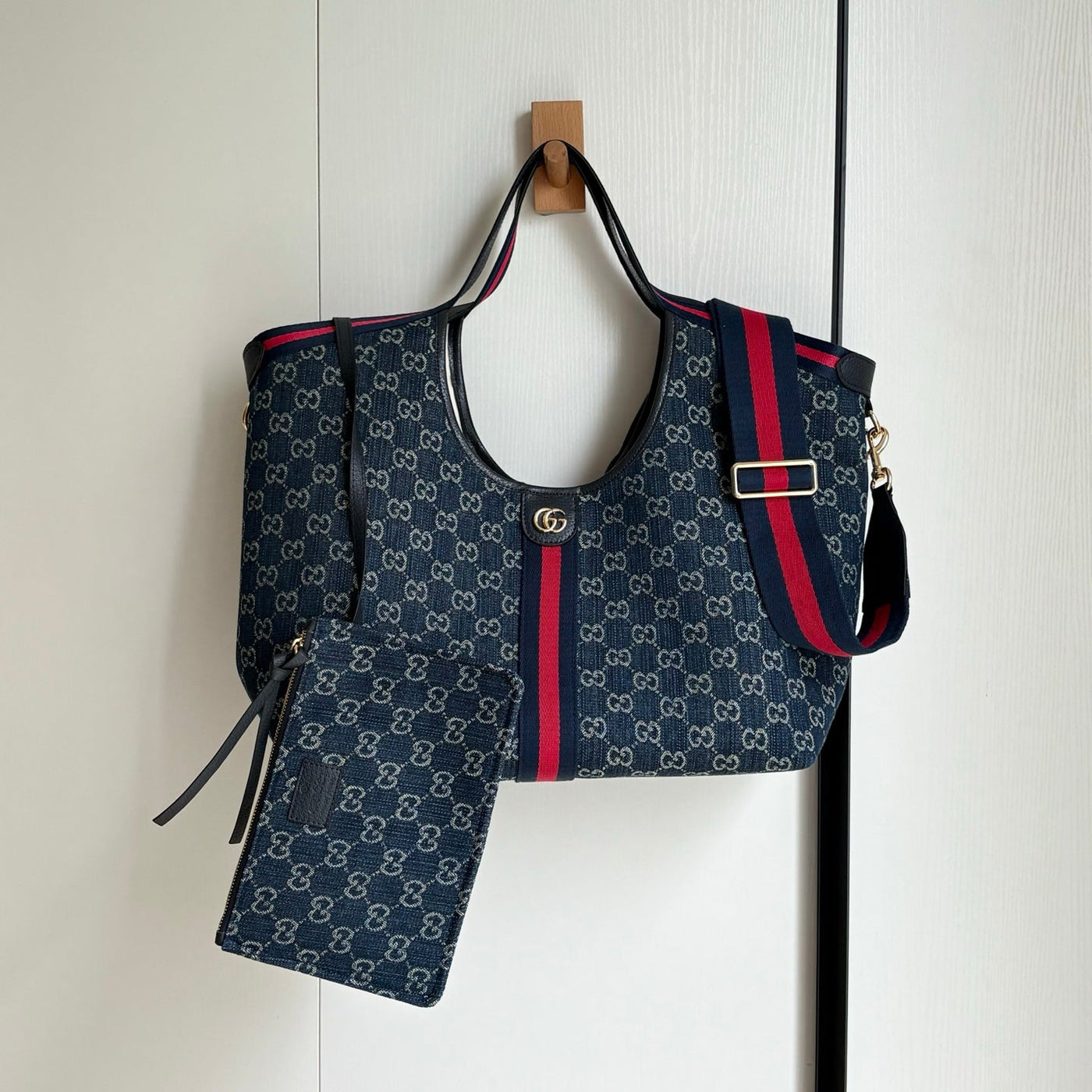 Guc*i giglio tote blue top quality 1:1 replica - image 2