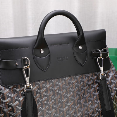 Goya*d steamer gm black leather travel - image 2