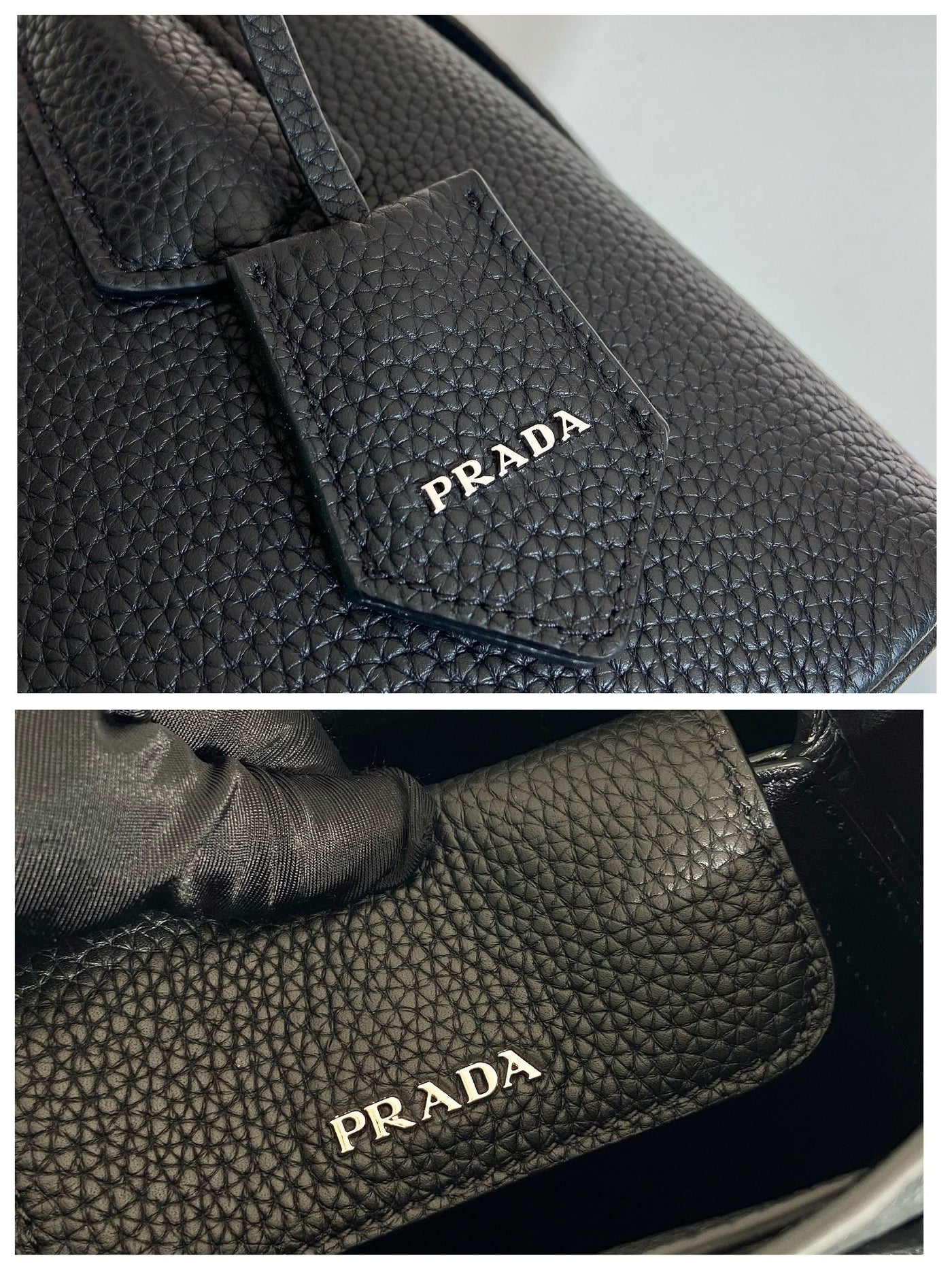 Pr*da small Pr*da double saffiano leather bag - image 5