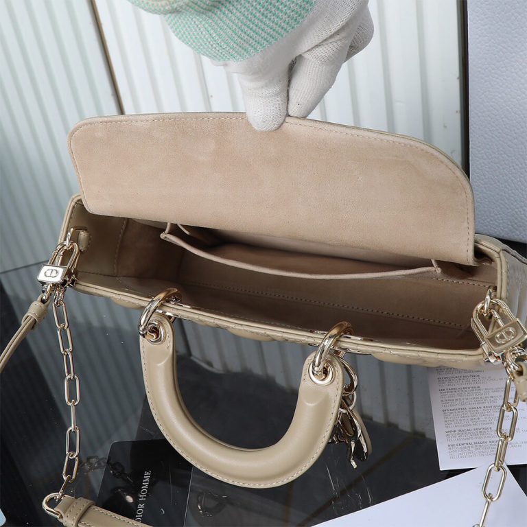 Di*r medium beige lady d-joy bag - image 7