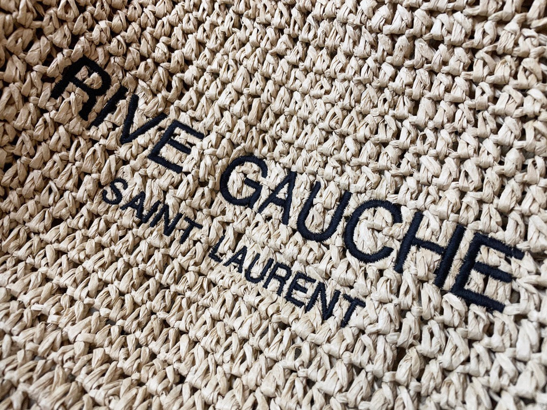 saint laurent rive gauche linen tote bag - image 4