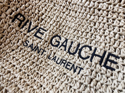 saint laurent rive gauche linen tote bag - image 4