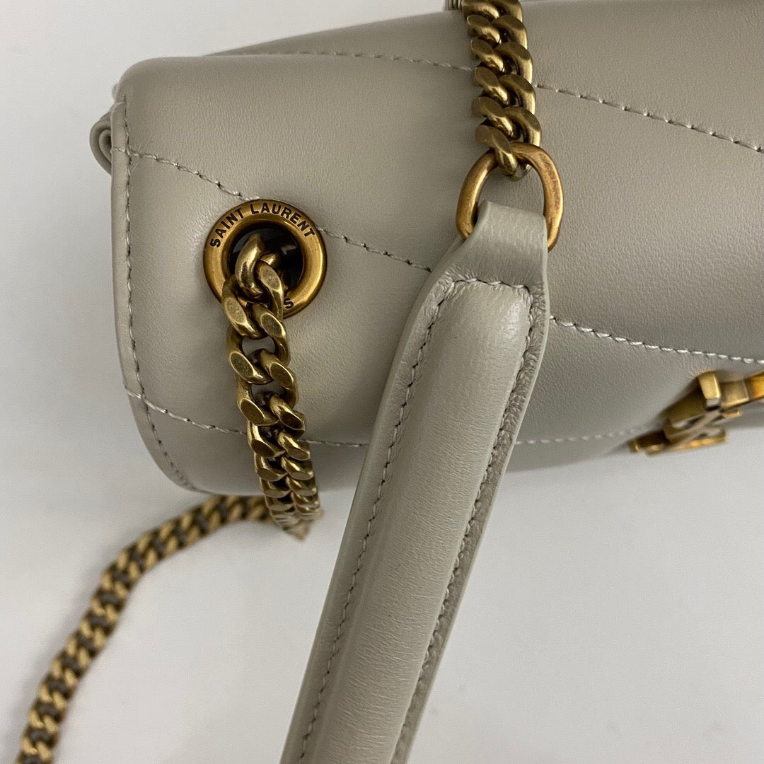 Y*L loulou medium in matelassé lambskin white - image 3