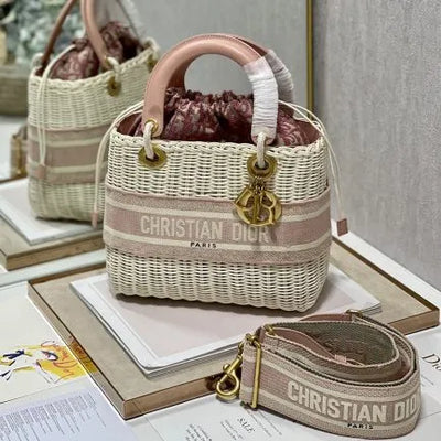 lady Di*r wicker bag (high-end grade) - main image