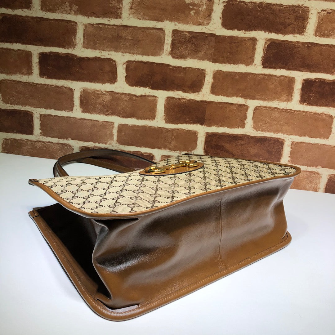 Guc*i horsebit 1955 gg supreme canvas leather - image 4