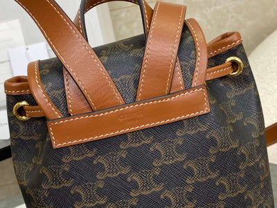 Cel*ne folco backpack mixed pattern brown 17x20x10cm - image 6