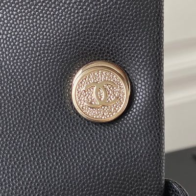 Chan*l mini duma backpack lock gold 21.5×19.5x12cm - image 2