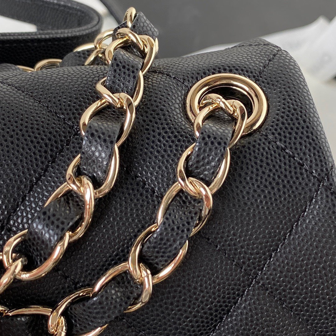 Chan*l mini duma backpack lock gold 21.5×19.5x12cm - image 6