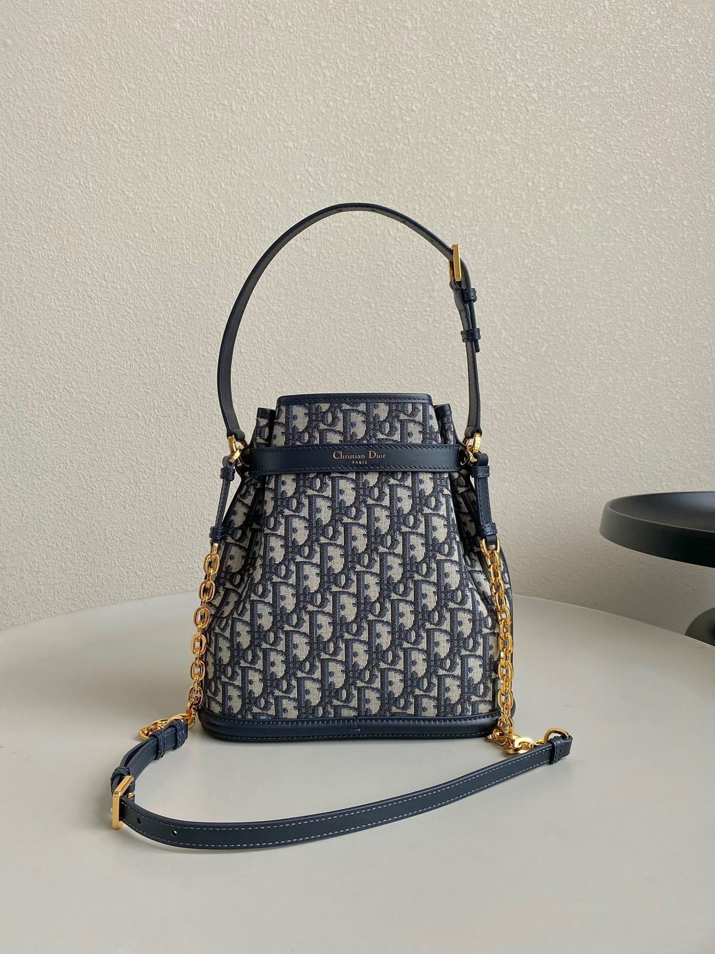 Di*r cest canvas backpack super embroidered pattern black 24x10x24.5cm - image 8