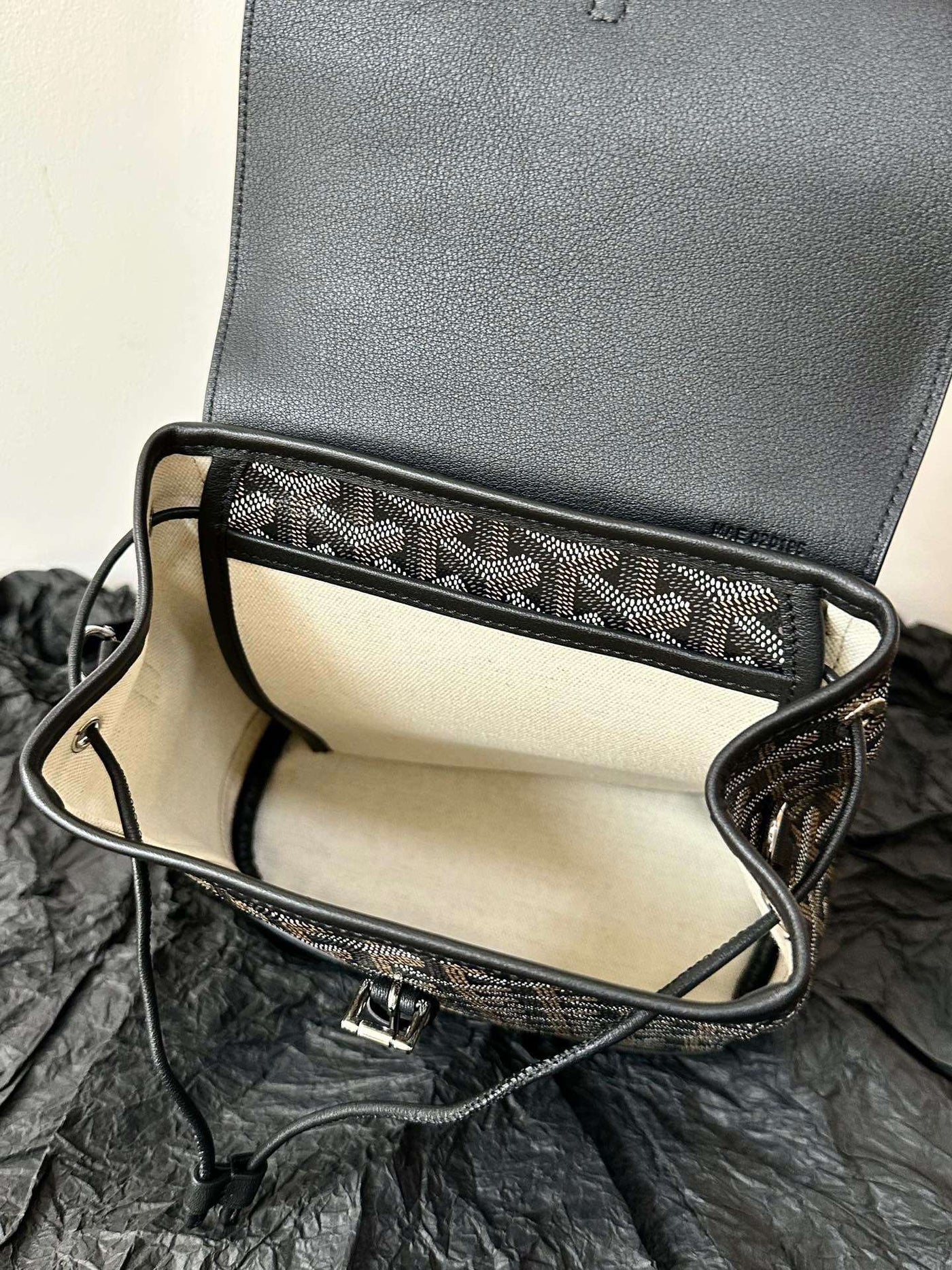Goya*d mini backpack black super quality monogram pattern size 23x19cm - image 6