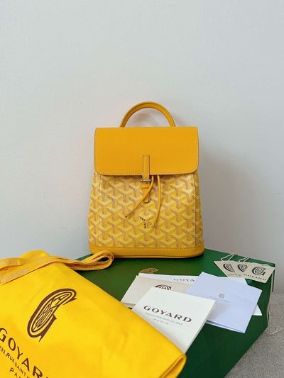 Goya*d mini backpack yellow monogram pattern 23x19cm - image 3