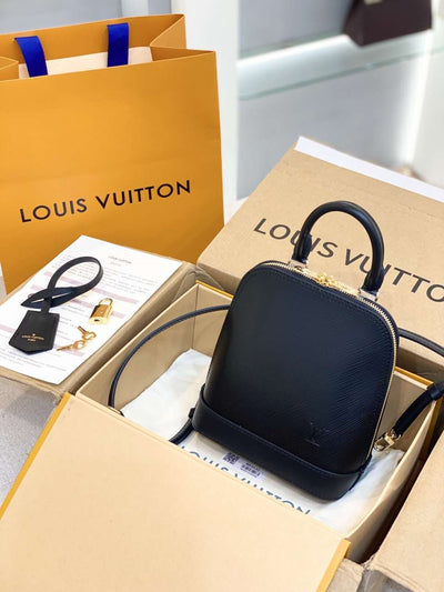 Lou*s Vuitt*n lv alma backpack woman’s black 15x20x10cm - image 7