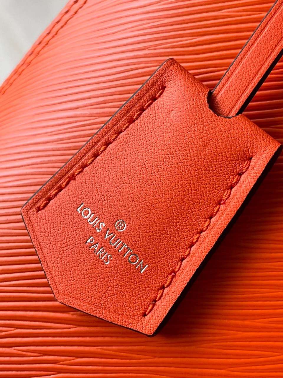 Lou*s Vuitt*n lv alma like auth backpack orange lock silver 15x20x10cm - image 6