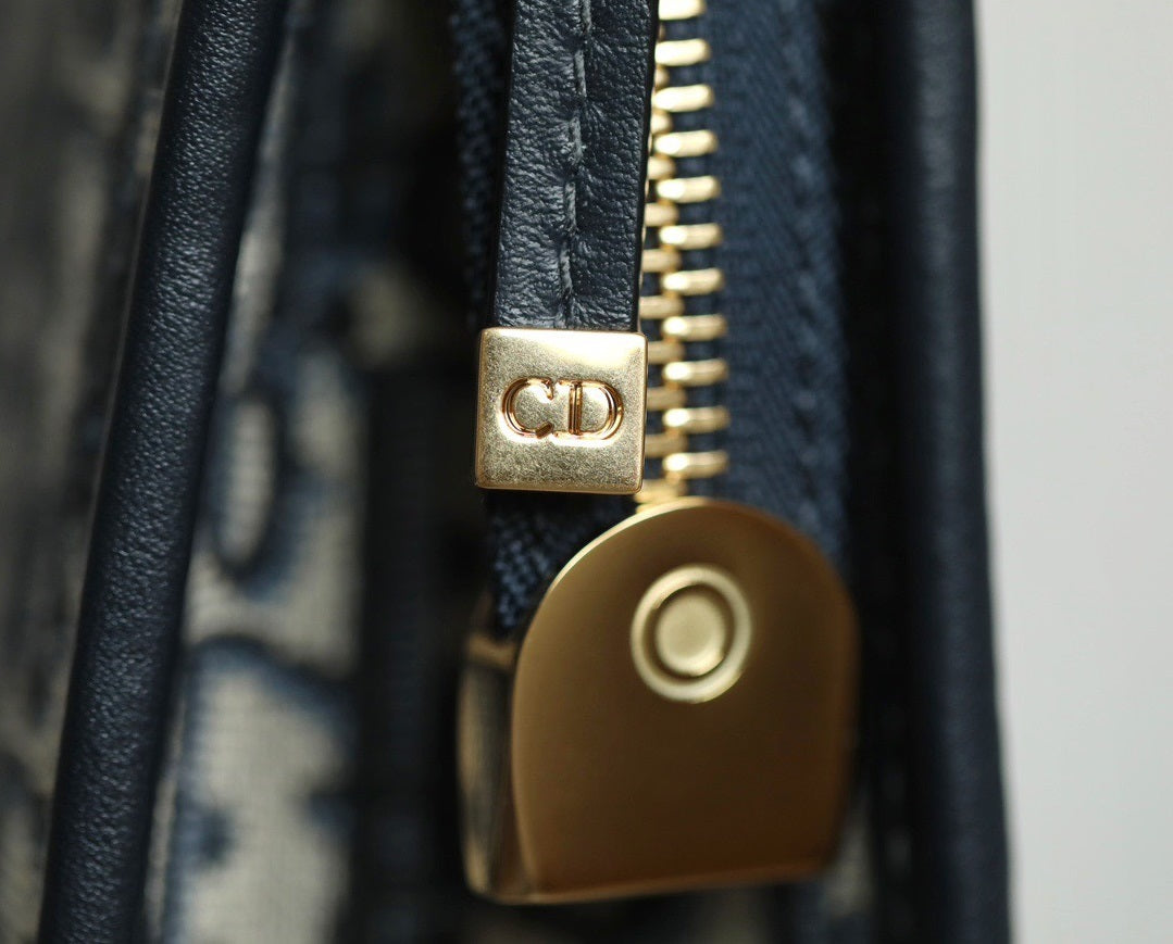 clutch Di*r 30 montaigne pouch canvas siêu cấp 26cm - image 2