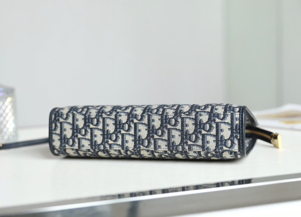clutch Di*r 30 montaigne pouch canvas siêu cấp 26cm - image 4