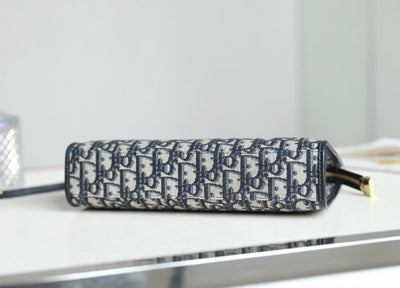 clutch Di*r 30 montaigne pouch canvas siêu cấp 26cm - image 4