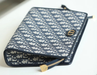 clutch Di*r 30 montaigne pouch canvas siêu cấp 26cm - image 7