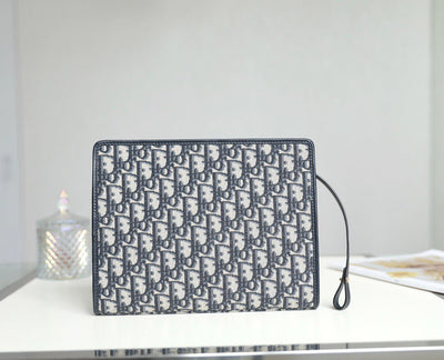 clutch Di*r 30 montaigne pouch canvas siêu cấp 26cm - image 8