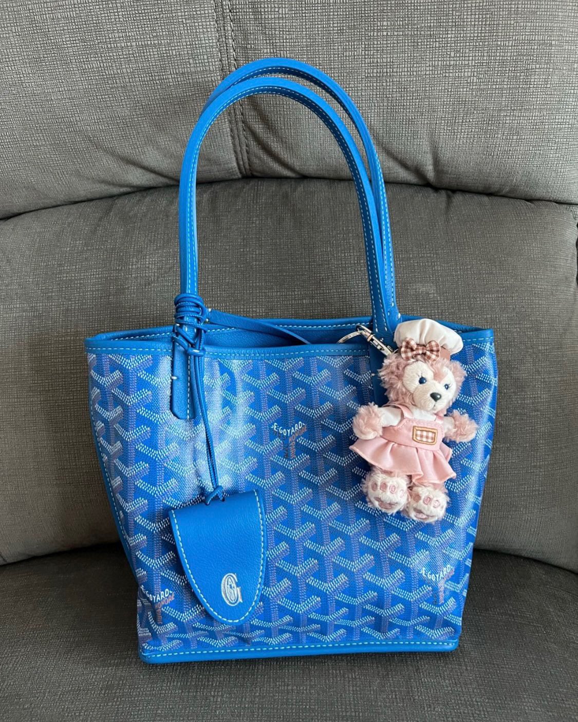 Goya*d mini anjou bag blue leather - image 3