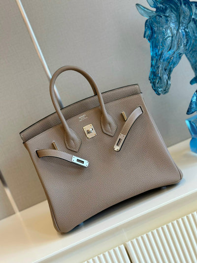 Herm*s birkin gray with sliver hardware (size 30) - image 4