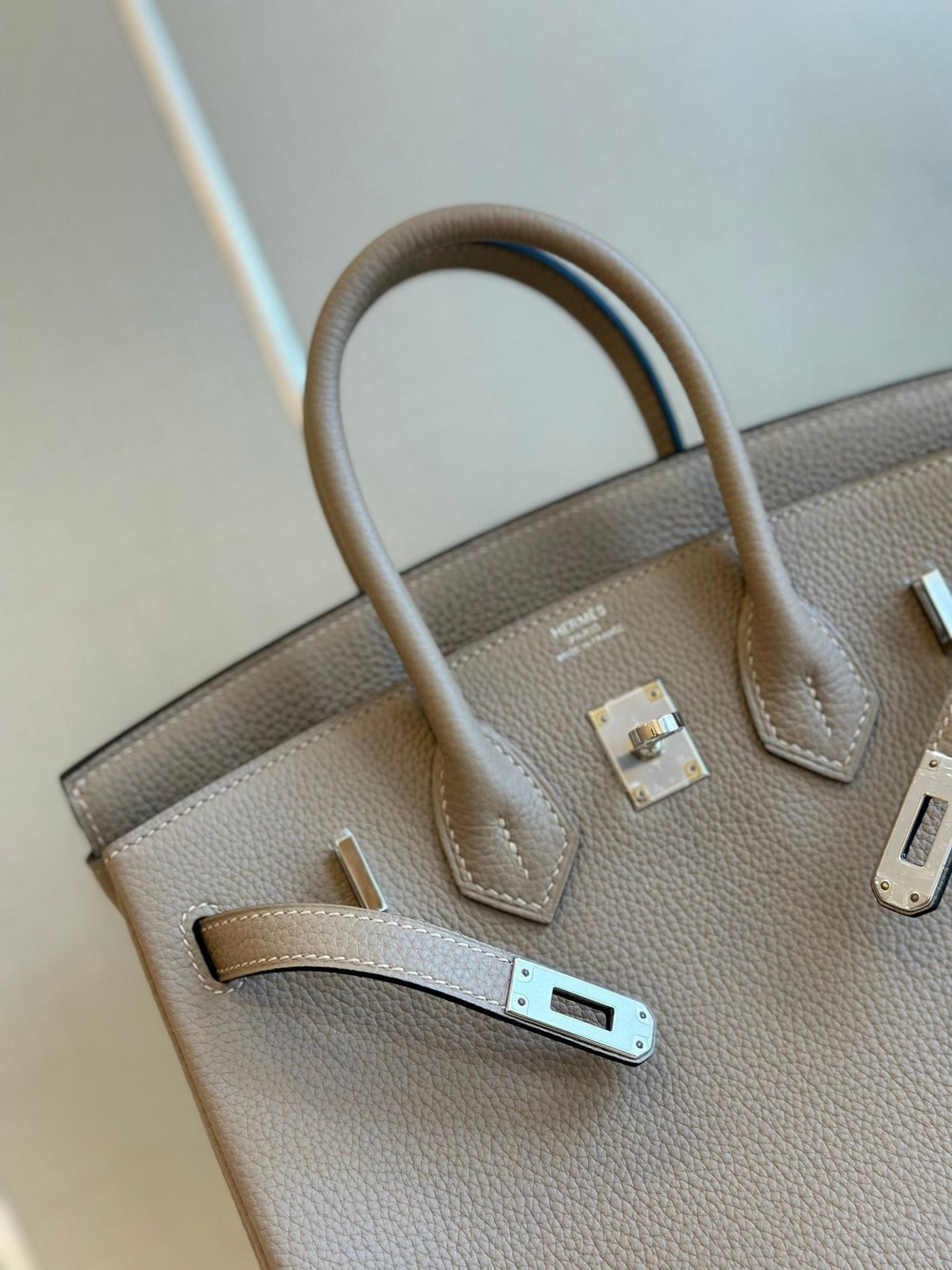 Herm*s birkin gray with sliver hardware (size 30) - image 5
