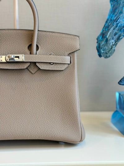Herm*s birkin gray with sliver hardware (size 30) - image 7