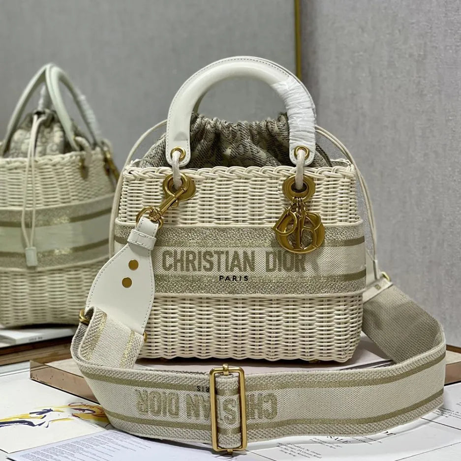 lady Di*r wicker bag - main image