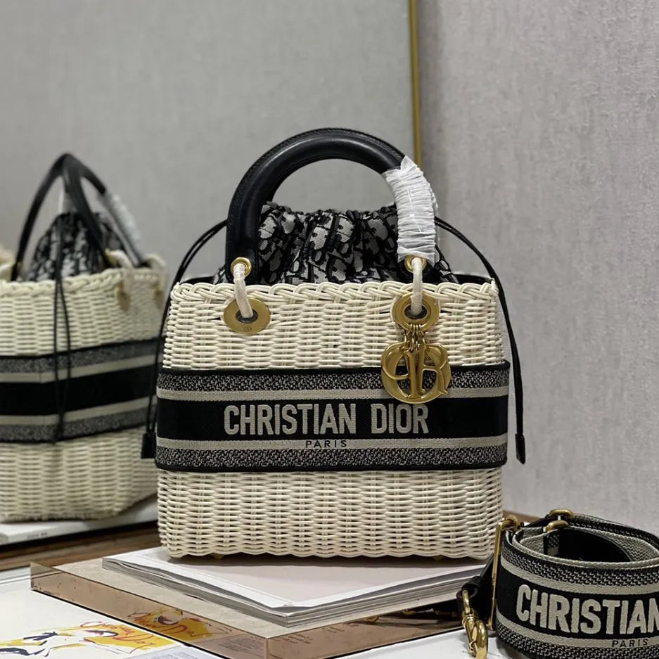lady Di*r wicker bag - main image