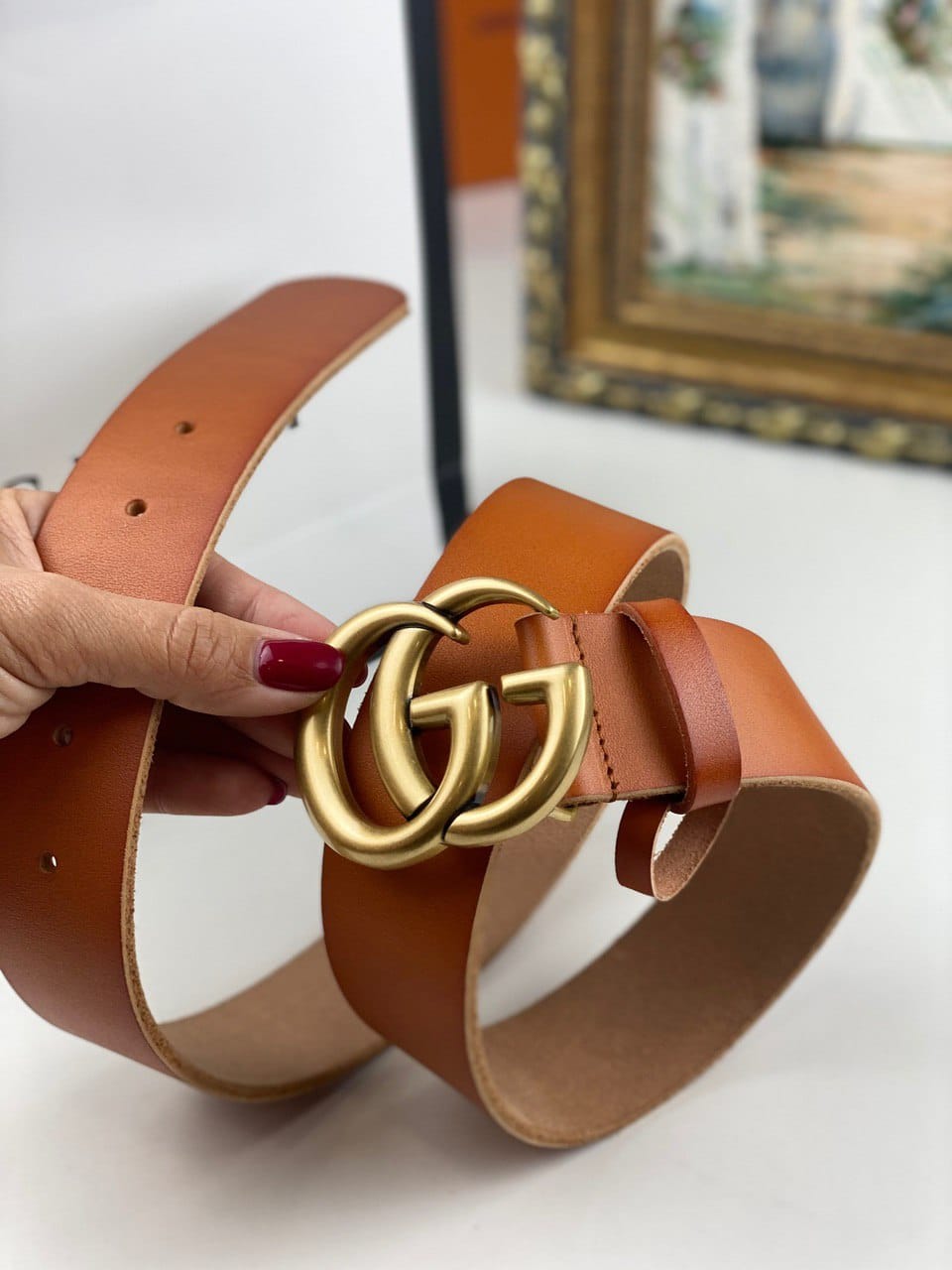 Guc*i belt brown - image 4