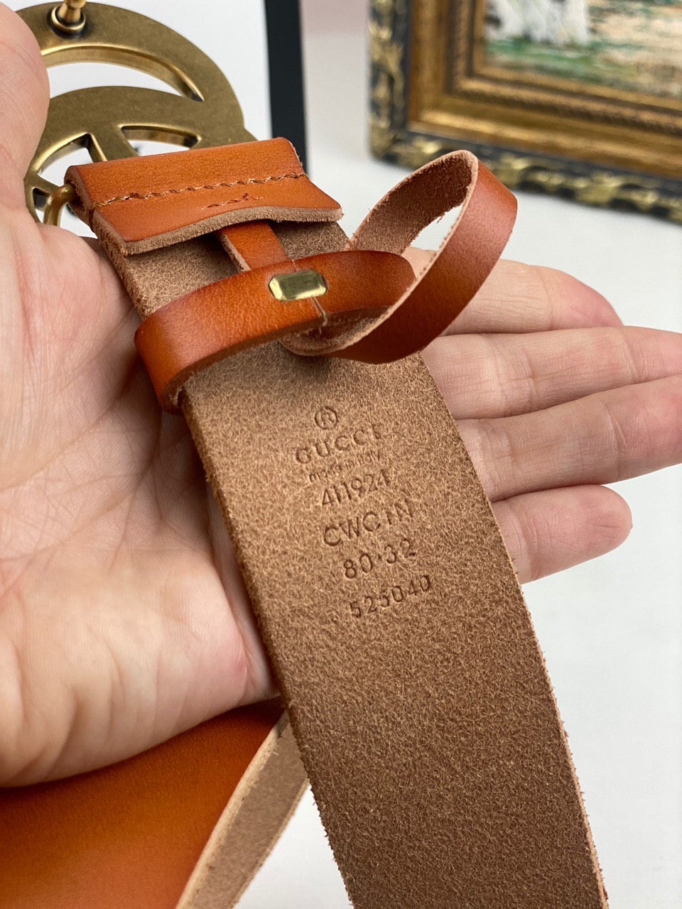 Guc*i belt brown - image 5