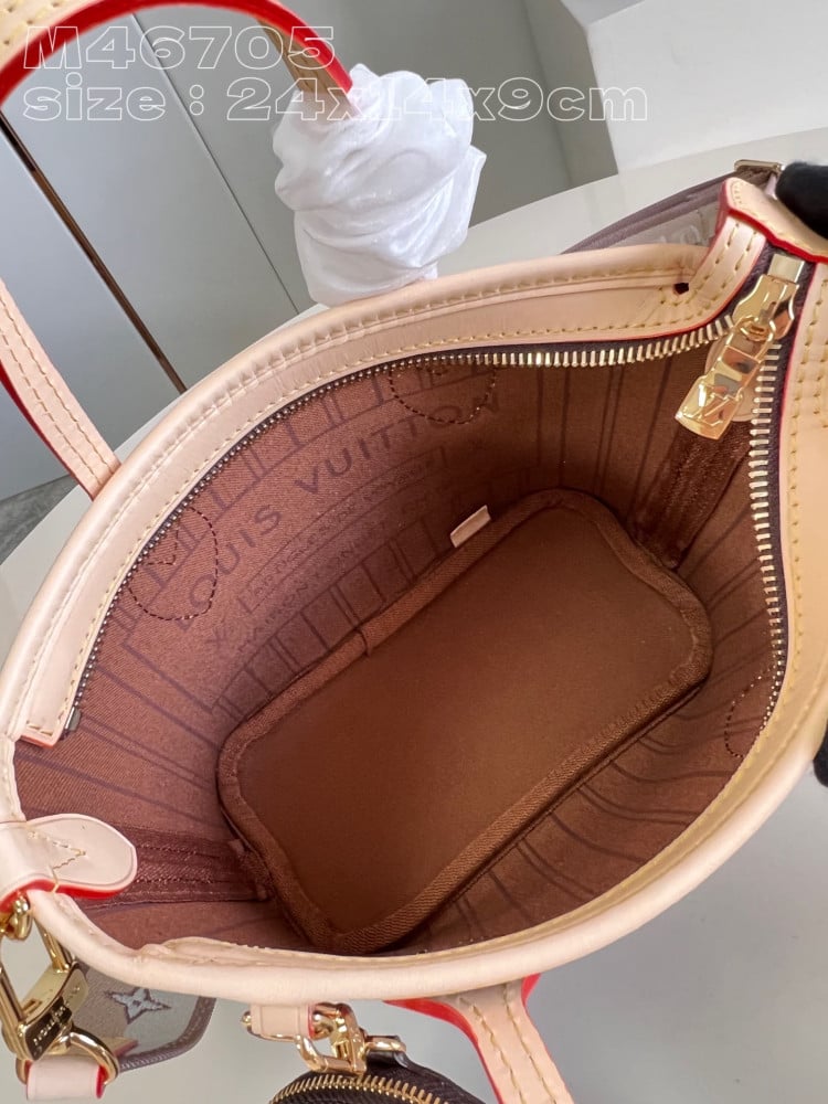 Lou*s Vuitt*n lv neverfull mini monogram handbags 24x14x9cm - image 2