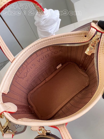 Lou*s Vuitt*n lv neverfull mini monogram handbags 24x14x9cm - image 2